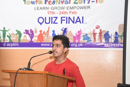 7th Day -Quiz Final Round- Karachi Youth Festival 2017-18 (10)