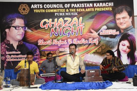Ghazal Night With Shoaib Najmi And Kashia Kaif By Youth Committee Arts Council Of Pakistan Karachi (30)