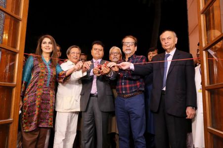 President Arts Council Mr. Ahmed Shah Along With Secretary Culture Akbar Laghari Inaugrated The Sindh Theater Festival 2018