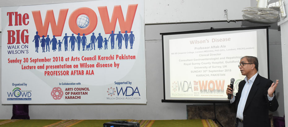 Lecture and presentation on Wilson Disease by professor Aftab Ala