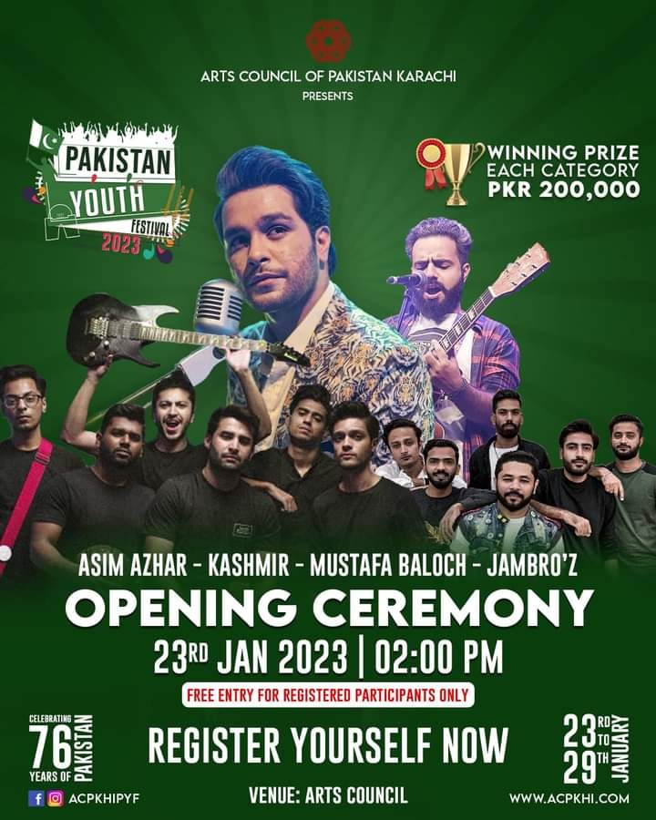 Pakistan Youth Festival will be inaugurated today afternoon