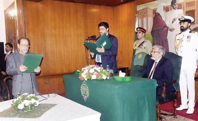 Mohammed Ahmed Shah as a Caretaker Provincial Minister