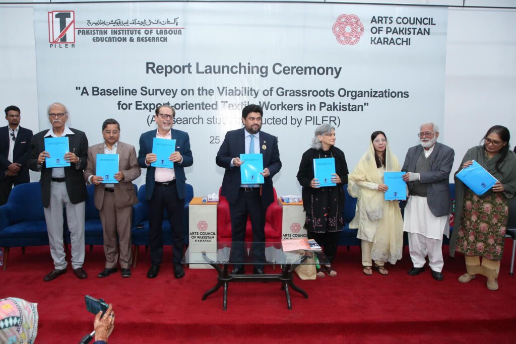 Report-launching Ceremony "A Baseline Survey on the Viability of Grassroots Organizations for Export-oriented Textile Workers in Pakistan"