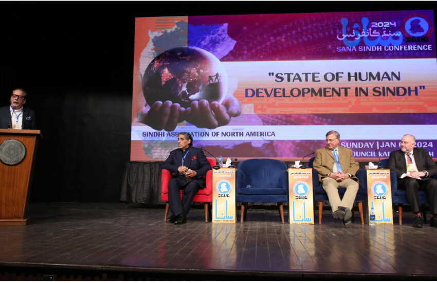 SANA Conference would play a vital role in the development of the Sindh, Ahmed Shah said. "State of Human Development in SIndh" SANA Conference 2024 at Arts Council of Pakistan Karachi