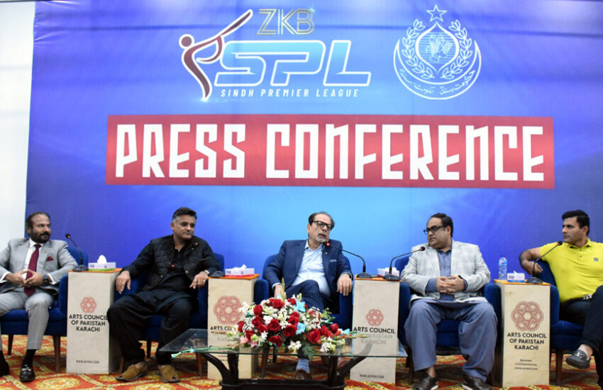 Sindh Premier League, Press Conference at Arts Council of Pakistan Karachi